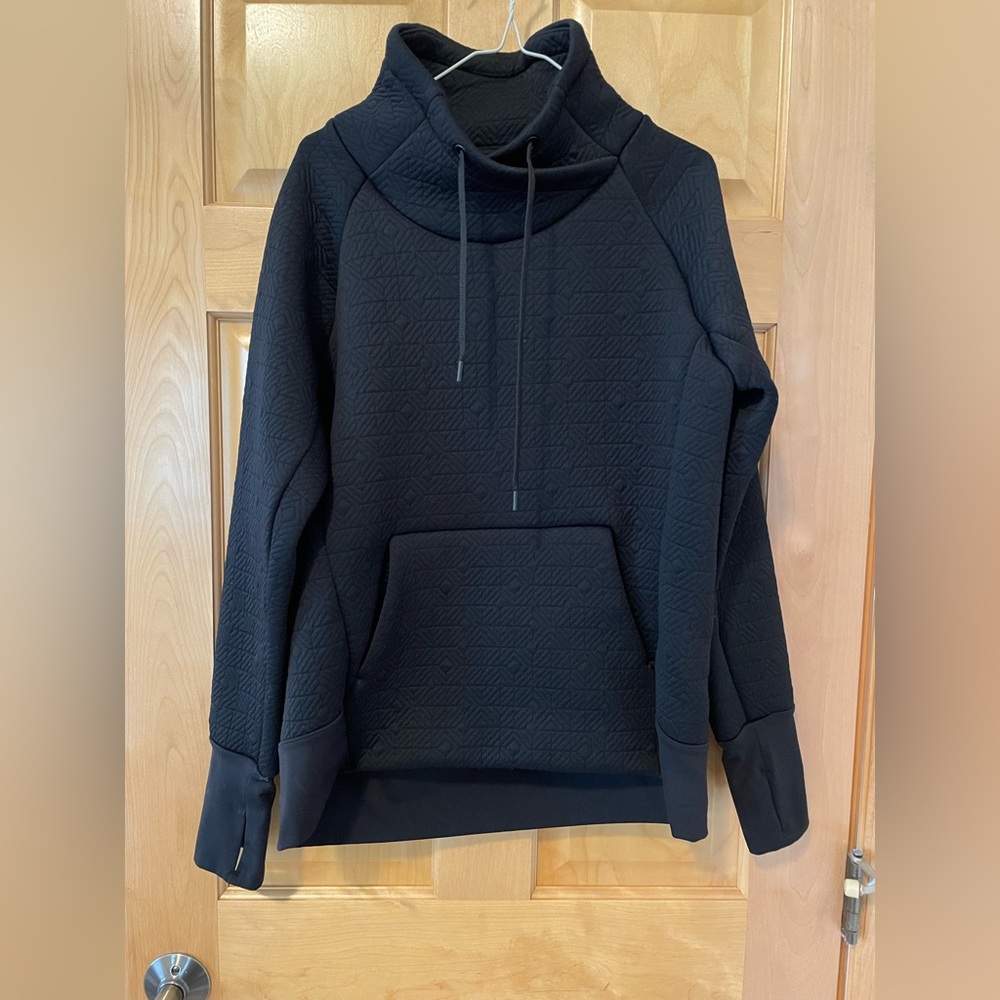 Athleta Jacquard Elevation Pullover Funnel Neck Sweatshirt - Picture 2 of 5